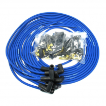Flame Thrower 8mm Spark Plug Wires Univ 8 Cyl 90 Deg - Blue