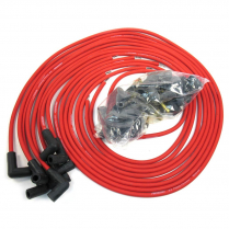 Flame Thrower 8mm Spark Plug Wires Univ V8 90 Deg - Red