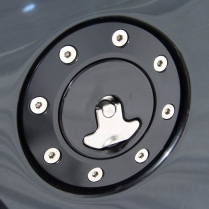 Universal Gas Cap in Black Anodized Aluminum