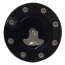 Universal Gas Cap in Black Anodized Aluminum