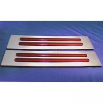 8'' Double Slot Tail Light Lens - Red