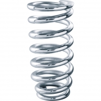 Chrome Spring w/Tapered 1st Coil 3.5" ID x 8" Long - 375 lb