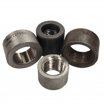 3/8" NPT Weld In Half Coupling - Mild Steel