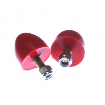 Ultra Low Profile Bump Stop, 3/8" Tall x 2" - Red