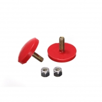 Bumper Stops, 3/8" Tall x 2" Diameter - Red