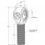 R-Joint XL Rod End with 1 ¼” -12 Left Hand Thread