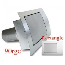 Rectangle 90 Degree Fuel Filler Door - Curved Face
