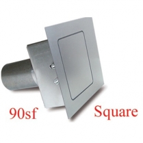 Square 90 Degree Fuel Filler Door - Flat Face