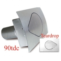 Teardrop 90 Degree Fuel Filler Door - Curved Face