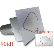 Teardrop 90 Degree Fuel Filler Door - Flat Face