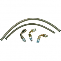 P/S Hose Kit in Stainless for GM Pump to 74-78 Mustang Rack