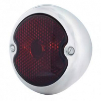 1933-36 Ford Econmy R/H Stainless Tail Light with Red Lens