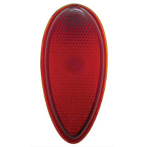 1938-39 Ford Passenger Car Red Tail Light Glass Lens