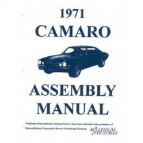 1971 Chevy Camaro Factory Assembly Manual