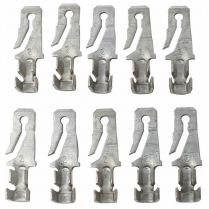 56 Series Male Double Wire .25 Terminal - 10 Pieces