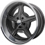 Speedway Wheel 18x8, 5 on 4-3/4" with 4.5" BS - Titanium