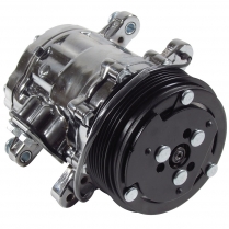 A/C SD7 Style Compressor 6 GrooveSerpentine - R134 Chrome