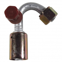 A/C Fitting #8 135 Deg Beadlock w/Female O-Ring Charge Port