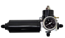Adjustable Fuel Pressure Regulator with Filter & Gauge