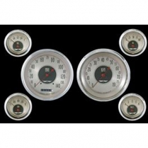 American Nickel 6 Gauges 4-5/8" Speedo, Tach & 4 2-1/8" - SL