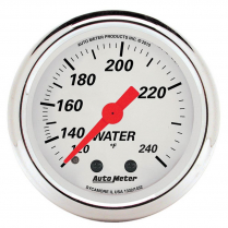 Arctic White Mech 120-240 Deg F Water Temp Gauge - 2-1/16"