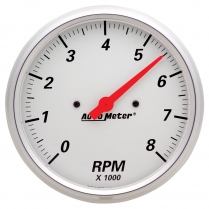 Arctic White 5" Tachometer - 8000 RPM