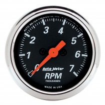 Designer Black 2-1/16" Tachometer - 7000 RPM