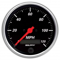 Designer Black Electric Speedometer - 3-3/8"