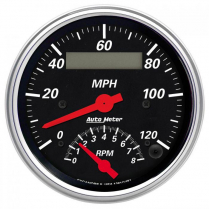 Designer Black Electric Speedometer & Tach- 3-3/8"