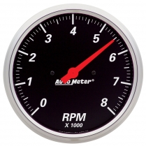 Designer Black 5" Tachometer - 8000 RPM