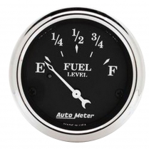 Old Tyme Black 2-1/16" Fuel Gauge - 240-33 Ohm