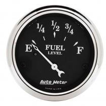 Old Tyme Black 2-1/16" Fuel Gauge - 0-30 Ohm