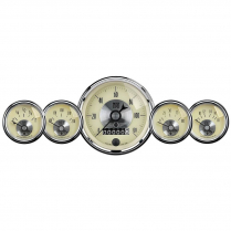 Prestige Antique Ivory 5 Pc Elec Gauge Kit - 3-3/8", 2-1/16"