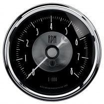 Prestige Black Diamond 3-3/8" Tachometer - 8000 RPM