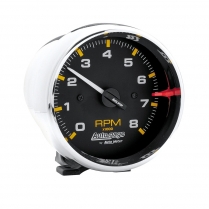 Chrome & Black 3-3/4" Pedestal Tachometer - 8000 RPM