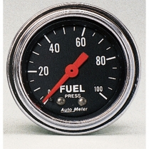 Traditional Chrome Fuel Pressure Gauge - 100 PSI