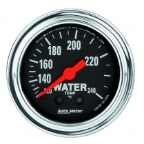 Traditional Chrome 2-1/16" Water Temp Gauge - 120-240 Deg