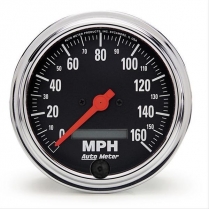 Traditional Chrome Speedometer Only - 3-3/8"