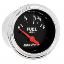 Traditional Chrome 2-1/16" Fuel Gauge - 73-10 Ohm