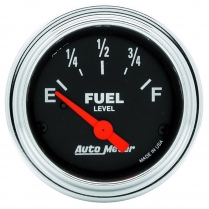 Traditional Chrome 2-1/16" Fuel Gauge - 240-33 Ohm