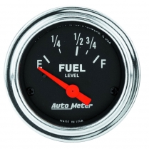 Traditional Chrome 2-1/16" Fuel Gauge - 16-158 Ohm