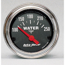 Traditional Chrome 2-1/16" Water Temp Gauge - 100-250 Degree