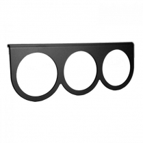 2-5/8" Black Three Gauge Panel