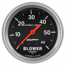 Sport-Comp 2-5/8" Blower Pressure Gauge 0-60 psi
