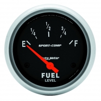 Sport-Comp 2-5/8" Fuel Gauge - 0-90 Ohm