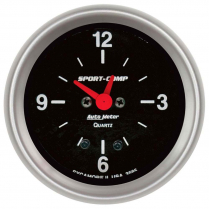 Sport-Comp 12 Hour Analog Clock - 2-5/8"