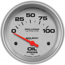 Ultra-Light 2-5/8" Oil Pressure Gauge - 0-100 psi