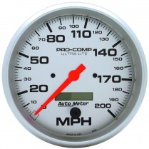 Ultra-Light 5" Electric Speedometer - 200 mph