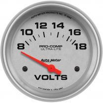 Ultra-Lite 2-5/8" Voltmeter Gauge - 8-18 volt