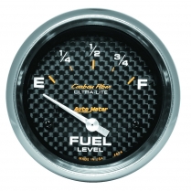 Carbon Fiber 2-5/8" Fuel Gauge - 0-90 Ohm